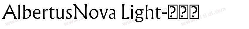 AlbertusNova Light字体转换